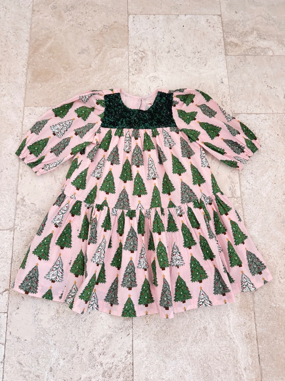 Pink Chicken Fiona Dress in Pink Trees, size 5. Like New.